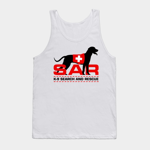 K-9 Search and Rescue - SAR Tank Top by Nartissima